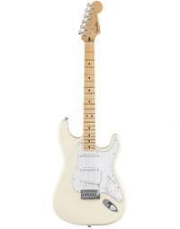 Fender MII Standard Stratocaster MN White Pickguard Olympic White