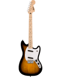 Squier Sonic Mustang MN White Pickguard 2-Colour Sunburst