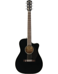 Fender CC-60SCE Concert Acoustic WN Black