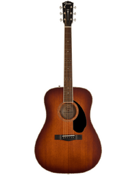 Fender PD-220E Paramount Dreadnought All Mahogany Ovangkol Fingerboard Aged Cognac Burst