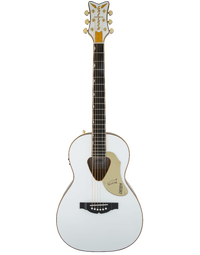 Gretsch G5021WPE Rancher Penguin Solid Top Parlor Acoustic w/ Pickup White