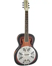 Gretsch G9220 Bobtail Round Neck Resonator Guitar w/ Pickup 2-Colour Sunburst