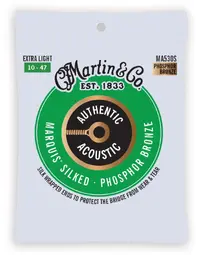 Martin MA530S Authentic Marquis Silked Phosphor Bronze Extra Light 10-47 Acoustic Guitar Strings