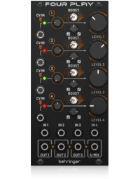 Behringer FOURPLAY Quad Volt Controlled Amplifiers and Mixer Module for Eurorack