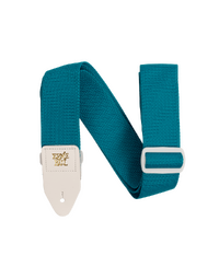 Ernie Ball Teal Polypro Guitar Strap w/ White Ends