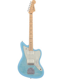 Fender 2024 Collection MIJ Hybrid II Jazzmaster MN Flame Celeste Blue