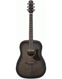 Ibanez AAD50 TCB Advanced Acoustic Solid Top Dreadnought Acoustic Transparent Charcoal Burst Low Gloss