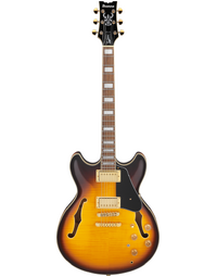 Ibanez JSM10EM John Scofield Signature Thinline Semi-Hollowbody Guitar Two-Tone Burst