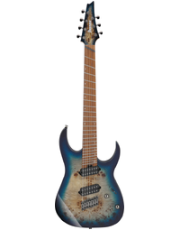 Ibanez RGMS7PB CBS 7-String Multi-Scale Electric Guitar Cosmic Blue Star Burst