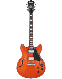 Ibanez AS73 TTF Artcore Thinline Hollow Body Electric Guitar Transparent Tangerine Flat