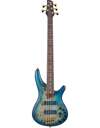 Ibanez Prestige SR6605 GFB 5-String Electric Bass Ghost Fleet Blue Burst