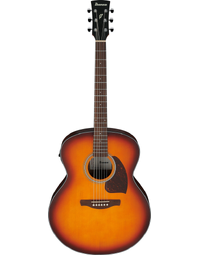 Ibanez PJ50E OAH PF Series Jumbo Acoustic Guitar w/ Pickup Open Pore Vintage Amber Sunburst / Natural