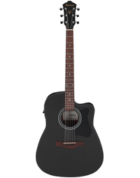 Ibanez V44CE WK V Series Dreadnought Acoustic Guitar w/ Pickup Weathered Black Open Pore