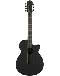 Ibanez AEG721 BOT AEG Series 7-String Auditorium Acoustic Guitar w/ Pickup Black Out