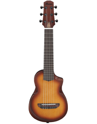 Ibanez AUP10N OLB AU Series Piccolo Guitar / 6-String Tenor Ukulele w/ Chambered Body Open Pore Light Brown Sunburst