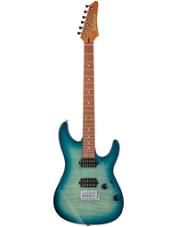 Ibanez AZ24S1F TXB Flame Top Electric Guitar Transparent Turquoise Burst