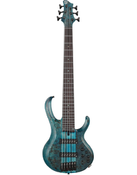 Ibanez BTB946 COL 6-String Burl Top Electric Bass Cosmic Blue Low Gloss