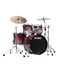 Tama WBS42S SGF Starclassic Walnut/Birch 4-Piece Shell Pack Satin Burgundy Fade