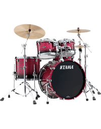 Tama WBS42S MDR Starclassic Walnut/Birch 4-Piece Shell Pack Molten Dark Raspberry Fade