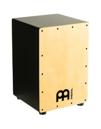 Meinl MCAJ100BK-MA Snare Cajon, Maple Frontplate