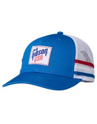 Gibson Kid's Gibson Usa Trucker Hat Blue / White - GA-Kid's-USA-TH