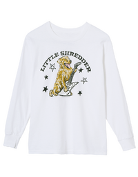 Gibson Kid's Little Shredder Longsleeve Tee White S - GA-Kid's-LS-SHRD-SM