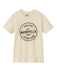 Gibson Handmade In Nashville Tee Cream 2XL - GA-TEE-HAND-CRM-2X