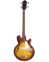 Epiphone Jack Casady Fretless Bass Aged Royal Tan - EOJCBARTNH1F