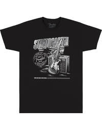 Fender Stratocaster 70th Anniversary T-Shirt Black M