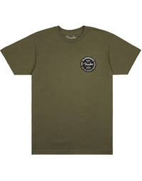 Fender Stratocaster 70th Anniversary Badge T-Shirt Olive L