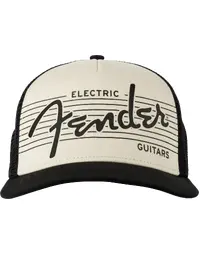 Fender Electric Hat Black/Cream One Size Fits Most