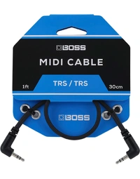 Boss BCC-1-3535 MIDI Cable Right Angle Mini TRS to Same 1' / 0.3m