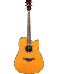 Yamaha FGC-TA-VT Transacoustic Solid Top Dreadnought Acoustic Guitar w/ Pickup Vintage Tint