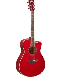 Yamaha FSC-TA-RR TransAcoustic Solid Top Concert Acoustic w/Pickup Ruby Red