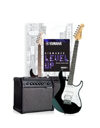 Yamaha Gigmaker Level Up Pacifica Starter Guitar Pack w/ Line 6 Amp Black