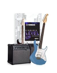 Yamaha Gigmaker Level Up Pacifica Starter Guitar Pack w/ Line 6 Amp Lake Placid Blue