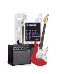 Yamaha Gigmaker Level Up Pacifica Starter Guitar Pack w/ Line 6 Amp Red Metallic