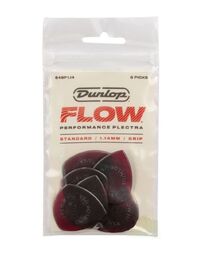 Dunlop Flow Standard With Grip Pick 1.14 Player Pack (Pack of 6 Picks)