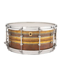 Ludwig LB552RT Bronze Phonic 14" x 6.5" Snare Drum Raw Bronze w/Tube Lugs