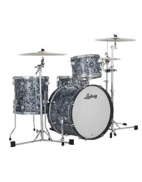 Ludwig LN34023TXA7 Neusonic Maple/Cherry Downbeat 3-Piece Shell Pack 20" Steel Blue Pearl