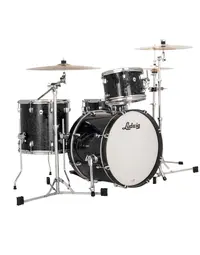 Ludwig LN34023TXA8 Neusonic Maple/Cherry Downbeat 3-Piece Shell Pack 20" Ebony Pearl