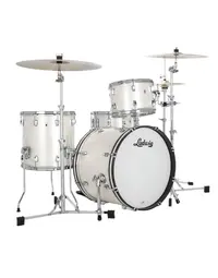 Ludwig LN34023TXAG Neusonic Maple/Cherry Downbeat 3-Piece Shell Pack 20" Silver Silk