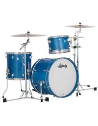 Ludwig LN34023TXPB Neusonic Maple/Cherry Downbeat 3-Piece Shell Pack 20" Satin Royal Blue