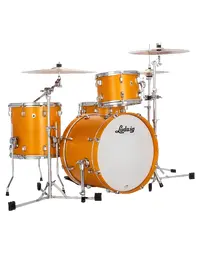 Ludwig LN34023TXPG Neusonic Maple/Cherry Downbeat 3-Piece Shell Pack 20" Satin Golden Slumbers