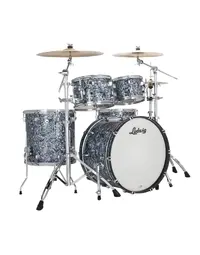 Ludwig LN34204TXA7 Neusonic Maple/Cherry MOD2 4-Piece Shell Pack 22" Steel Blue Pearl