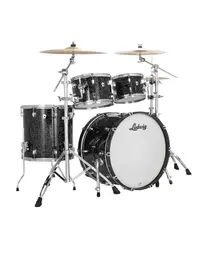 Ludwig LN34204TXA8 Neusonic Maple/Cherry MOD2 4-Piece Shell Pack 22" Ebony Pearl