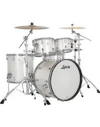 Ludwig LN34204TXAG Neusonic Maple/Cherry MOD2 4-Piece Shell Pack 22" Silver Silk