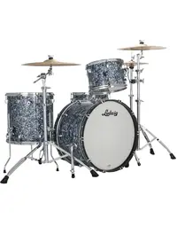 Ludwig LN34233TXA7 Neusonic Maple/Cherry FAB 3-Piece Shell Pack 22" Steel Blue Pearl