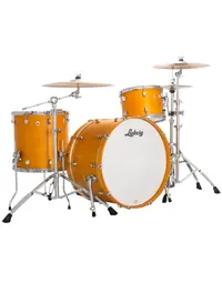 Ludwig LN34433TXPG Neusonic Maple/Cherry Pro Beat 3-Piece Shell Pack 24" Satin Golden Slumbers