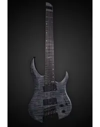 Legator G7FSS Ghost Super Shred 7 String Multi-Scale Flame Maple Black